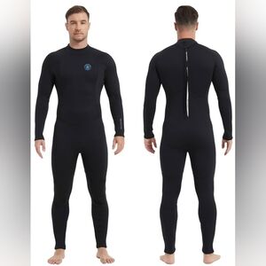 LEMORECN NWT Black Full Body Back Zip Surfing Wetsuit - Size XL | Outdoor Attire